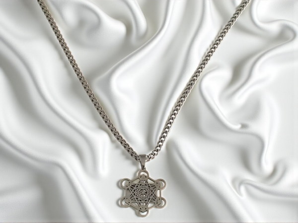 collier metatron acier inoxydable